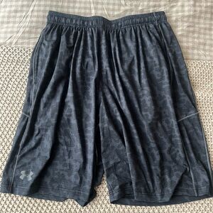 Under Armour Black Athletic Shorts Moisture-Wicking Elastic Waistband